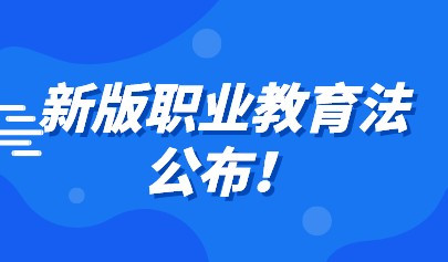 新版職業(yè)教育法公布！推動(dòng)職業(yè)教育信息化建設(shè)與融合應(yīng)用